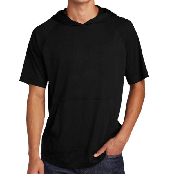 B3NP_PosiCharge ® Tri Blend Wicking Short Sleeve Hoodie Thumbnail