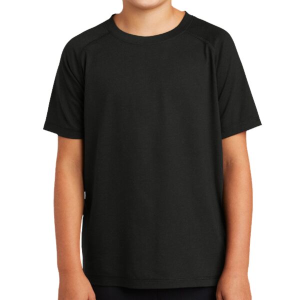 B3VP Youth PosiCharge ® Tri Blend Wicking Raglan Tee Thumbnail