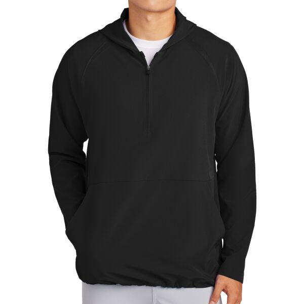B3VP_Repeat 1/2 Zip Long Sleeve Hooded Jacket Thumbnail