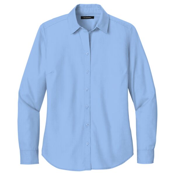 B3R Women's Long Sleeve Nailhead Easy Care Shirt Thumbnail